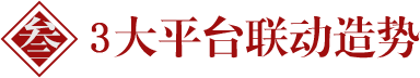 3大平台联动造势