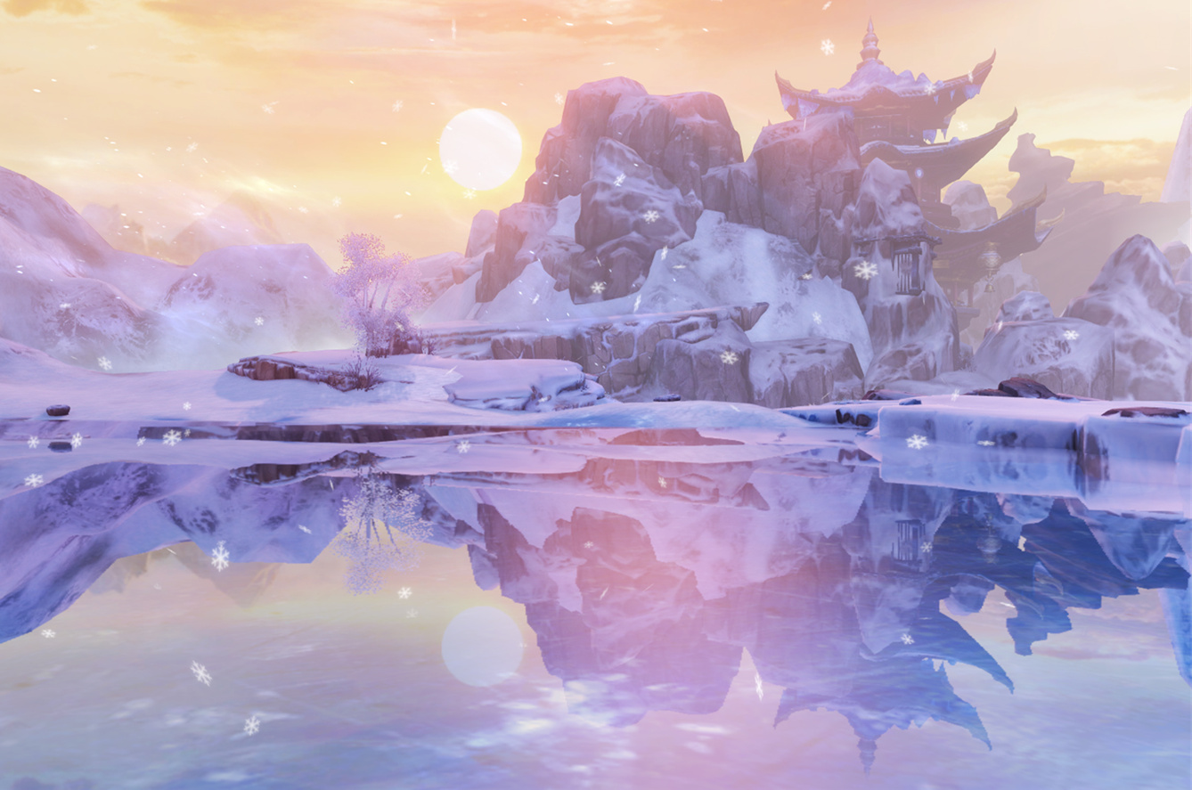 《天下3》“西海”场景展示——云端仙境，缥缈昆仑！